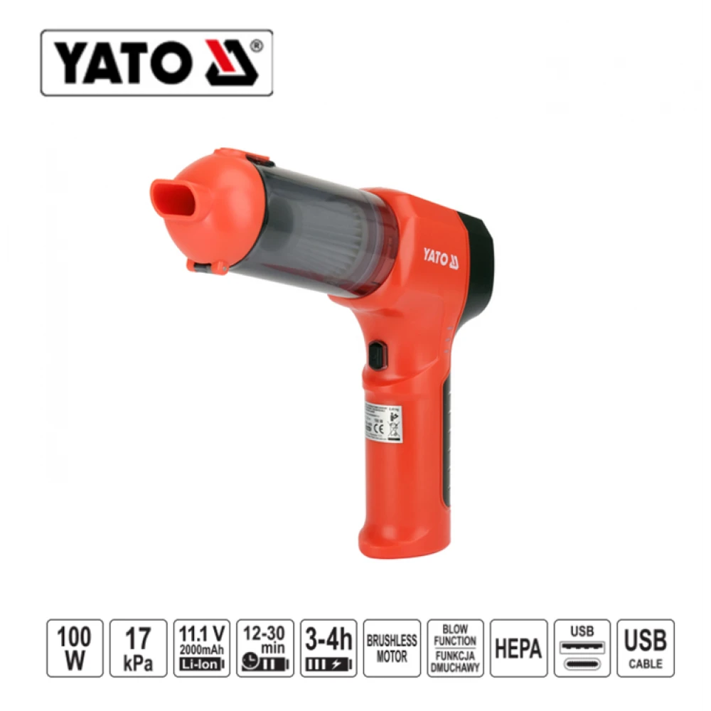 ΣΚΟΥΠΑΚΙ ΜΠΑΤΑΡΙΑΣ 2 ΣΕ 1 100W YT-85686