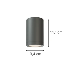 InLight Reindeer 1xGU10 Outdoor Ceiling Down Light Anthracite D:14.1cmx9,4cm (80300544)