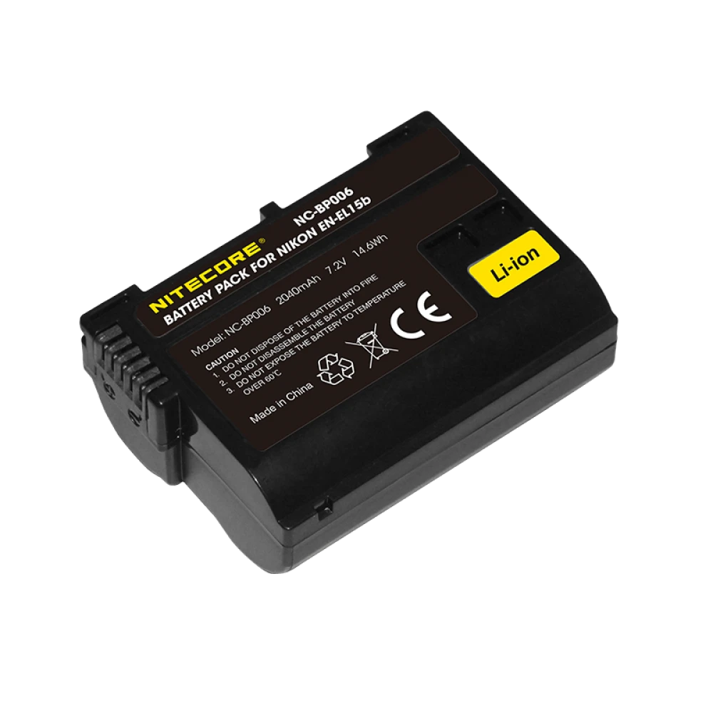ΜΠΑΤΑΡΙΑ NITECORE for Nikon EN-EL15b, 7.2V , 2040mAh, 14.6Wh